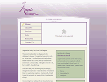 Tablet Screenshot of angelsonduty.com